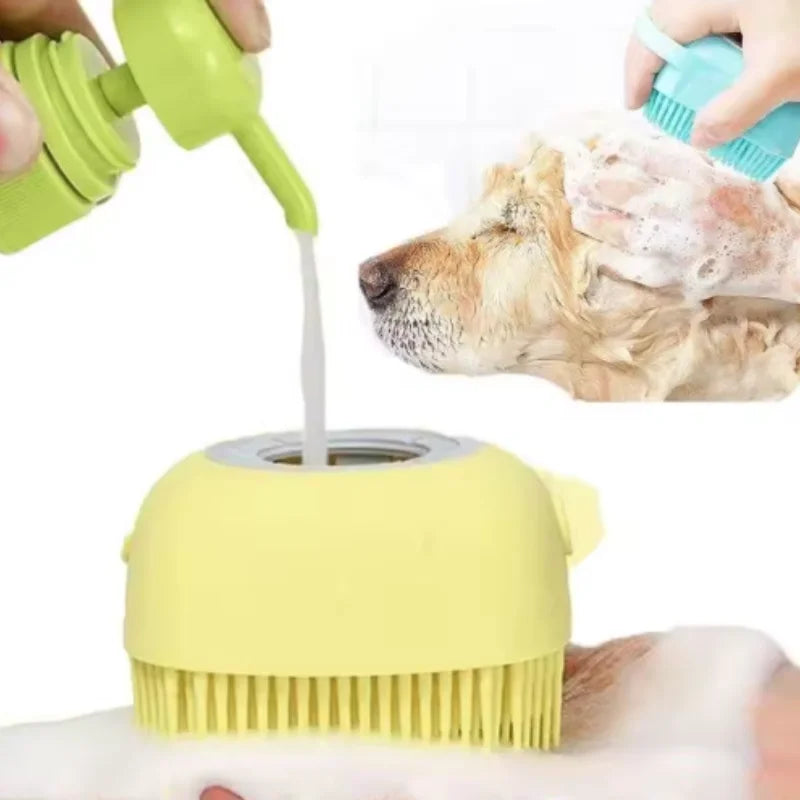 Soft Silicone Pet Bath Massage Gloves for Puppy Dog Cat Safety Grooming Tool Mascotas Bathroom Accessories