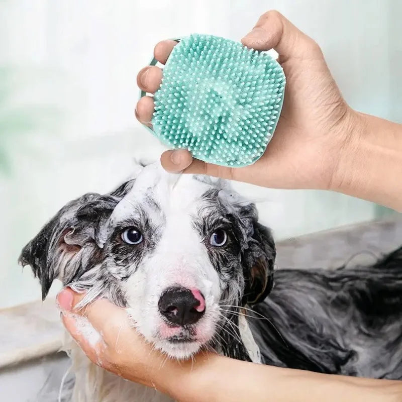 Soft Silicone Pet Bath Massage Gloves for Puppy Dog Cat Safety Grooming Tool Mascotas Bathroom Accessories