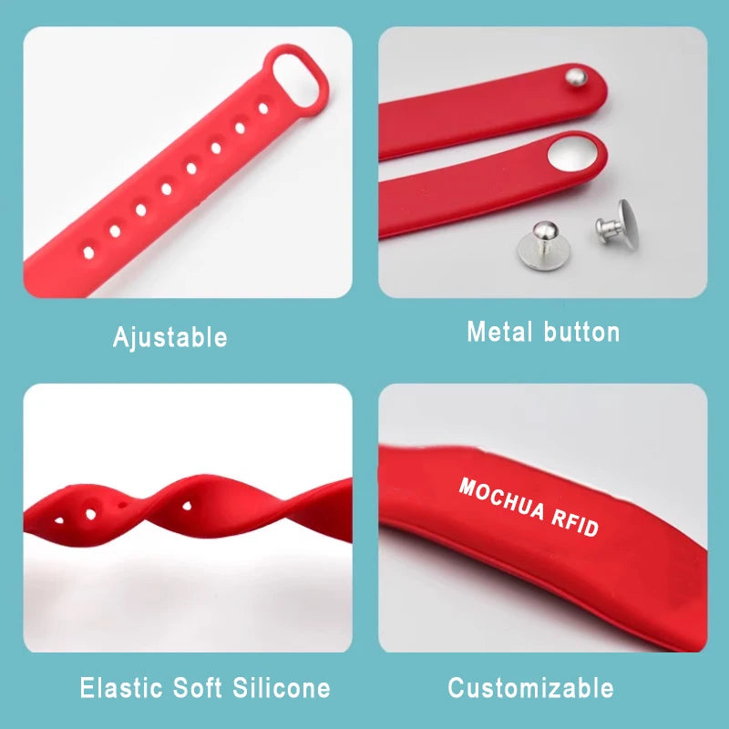 NFC Wristband Digital Business Card Wristband - Tap to Share NFC - iPhone & AndroidAll NFC enabled devices